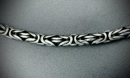 TURQUOISE & AMETHYST BYZANTINE CHAIN NECKLACE 6MM CUSTOM SIZES!