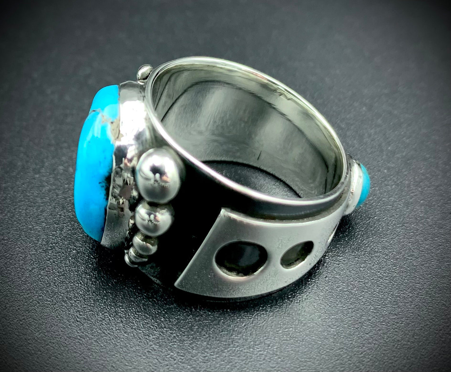 TURQUOISE POWER RING SIZE - 9.5