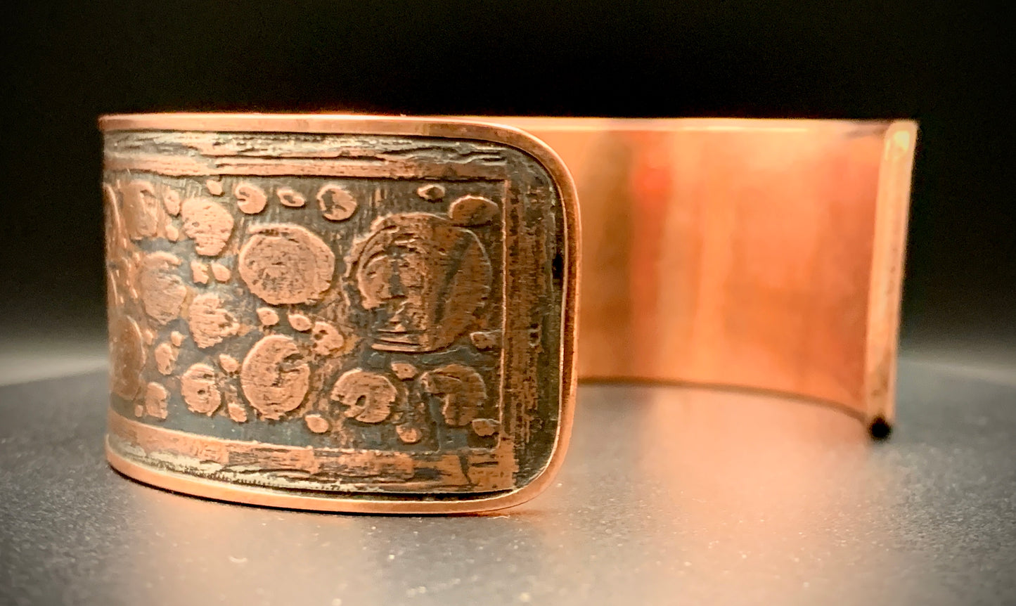 EYE OF HORUS COPPER CUFF BRACELET