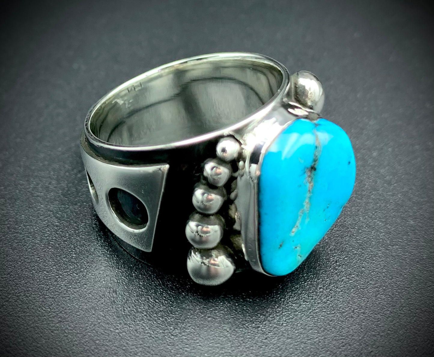 TURQUOISE POWER RING SIZE - 9.5