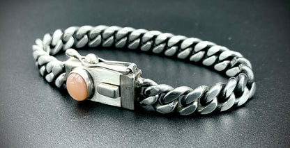 SUNSET MOONCHILD CUBAN LINK BRACELET 9MM - SIZE 8 INCH