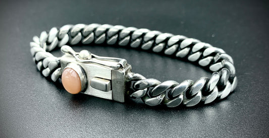 SUNSET MOONCHILD CUBAN LINK BRACELET 9MM - SIZE 8 INCH