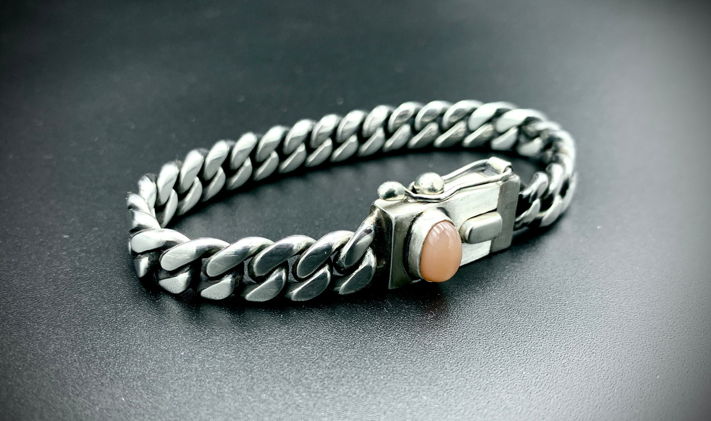 SUNSET MOONCHILD CUBAN LINK BRACELET 9MM - SIZE 8 INCH