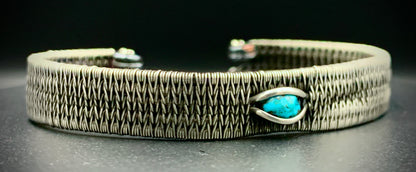 TURQUOISE EYE WOVEN BRACELET