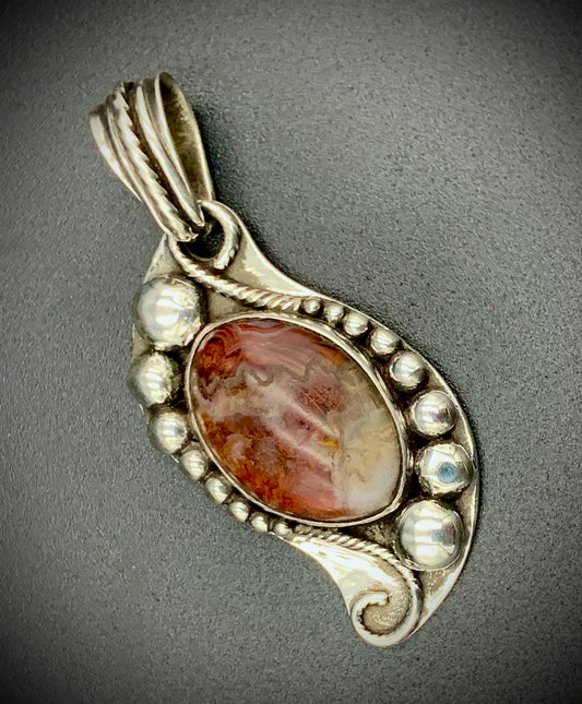 AGATE SPACE COWBOY PENDANT