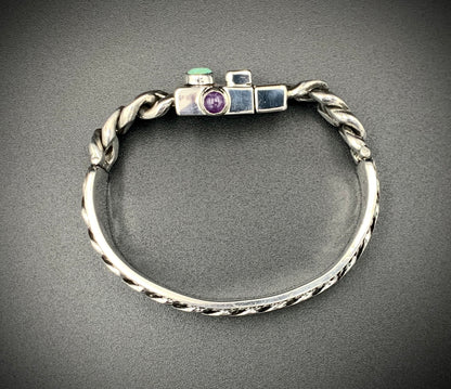 SPIRIT GANGSTER HYBRID CUFF/CHAIN BRACELET - SIZE 8.5 INCH