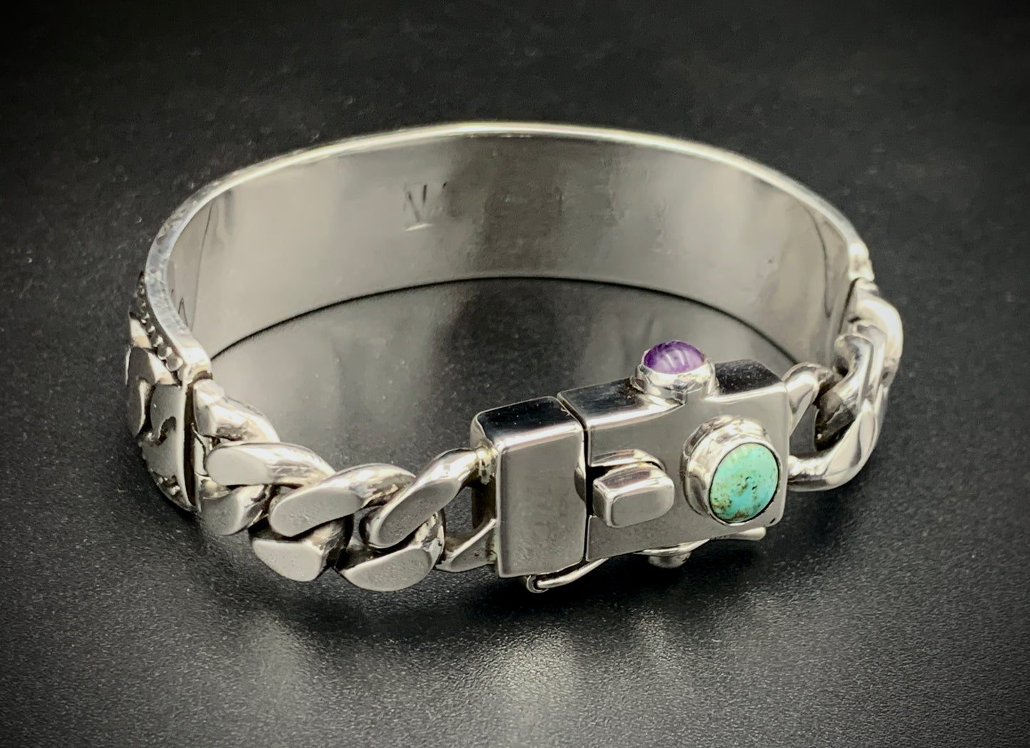 SPIRIT GANGSTER HYBRID CUFF/CHAIN BRACELET - SIZE 8.5 INCH