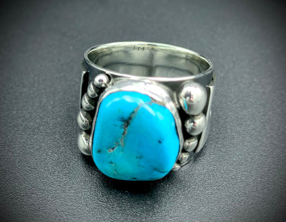TURQUOISE POWER RING SIZE - 9.5
