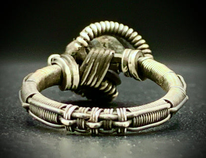 RUBY WIRE WRAP RING - SIZE 7