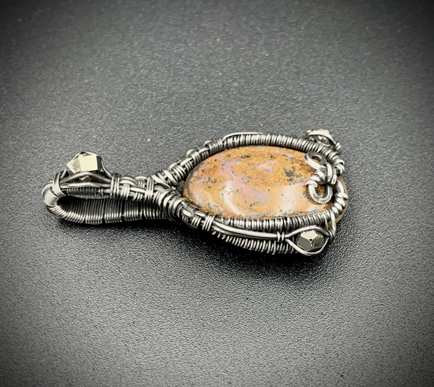 JASPER JESTER MINI WIRE WRAP PENDANT