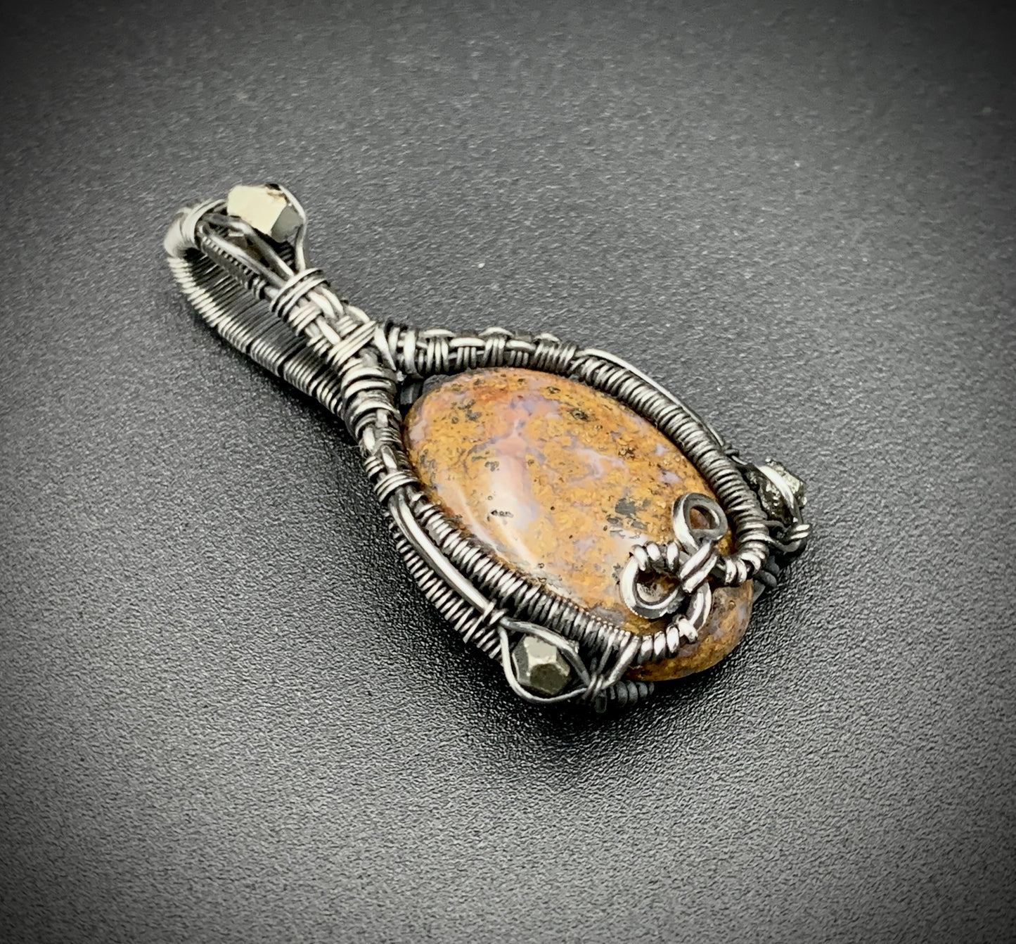JASPER JESTER MINI WIRE WRAP PENDANT