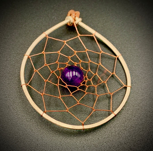 AMETHYST DREAM WEAVER PENDANT