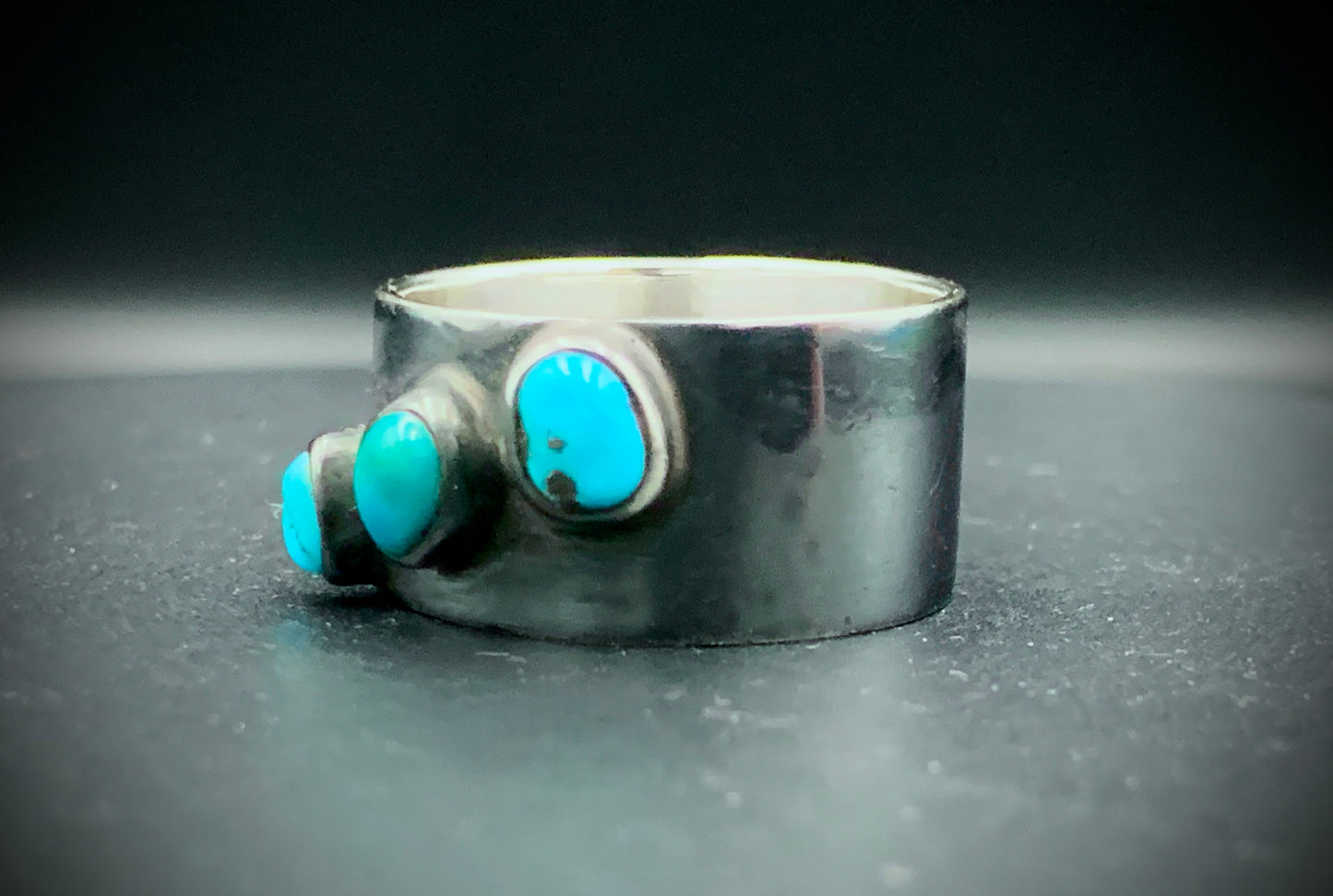 TURQUOISE STARRY NIGHT RING - SIZE 9