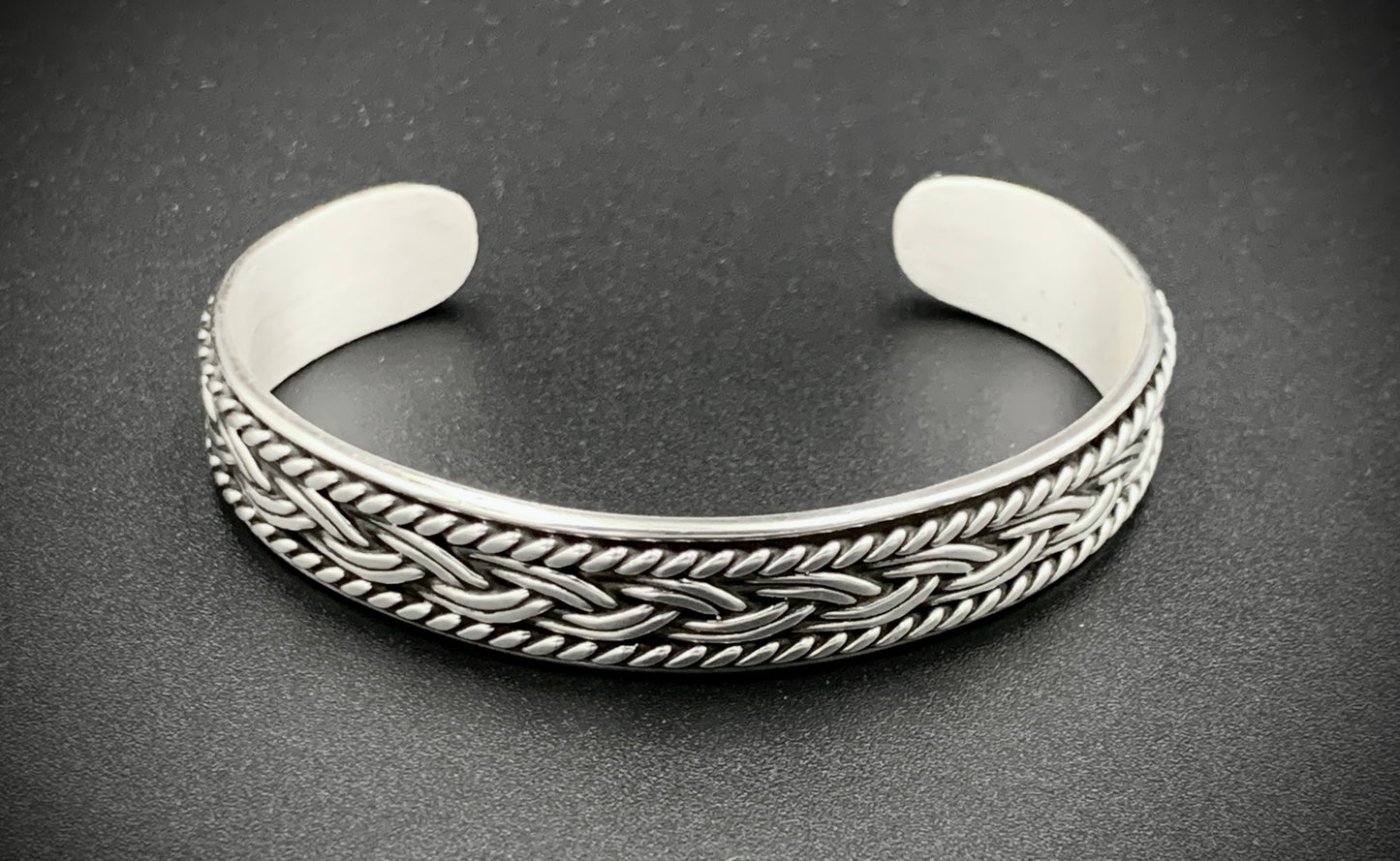 WOVEN PATHS CUFF BRACELET 12MM CUSTOM SIZES!