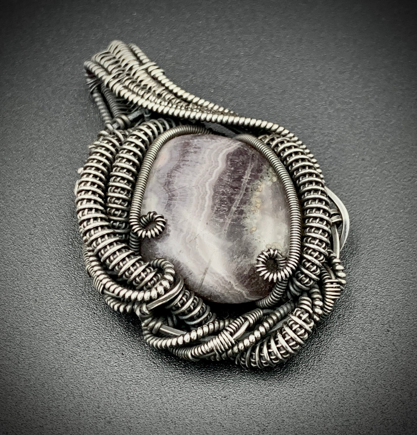 COSMIC EGG WIRE WRAP PENDANT