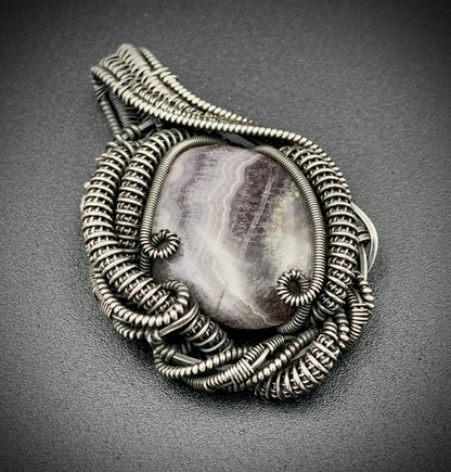 COSMIC EGG WIRE WRAP PENDANT