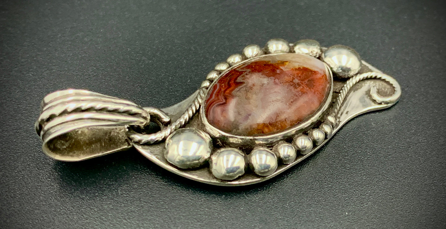 AGATE SPACE COWBOY PENDANT