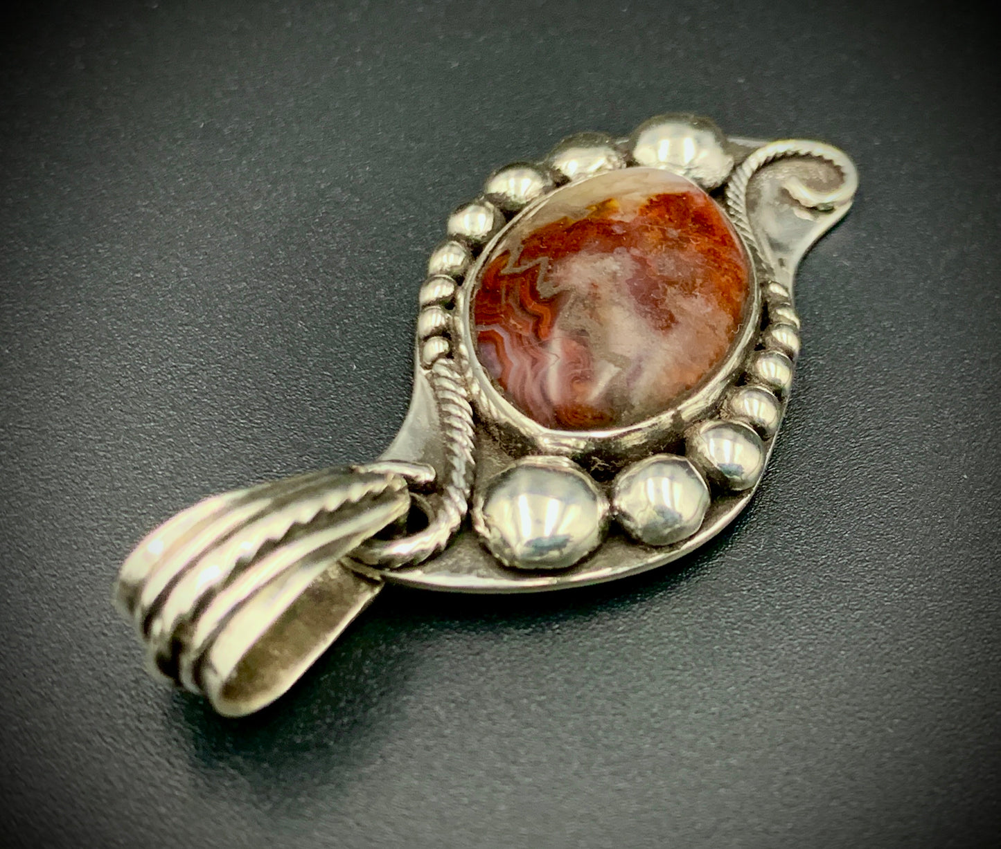 AGATE SPACE COWBOY PENDANT