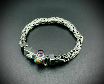 BYZANTINE CHAIN BRACELET 6MM CUSTOM SIZES!