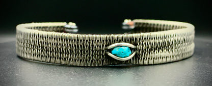 TURQUOISE EYE WOVEN BRACELET