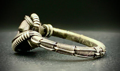 RUBY WIRE WRAP RING - SIZE 7