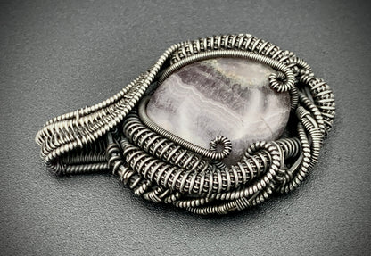 COSMIC EGG WIRE WRAP PENDANT