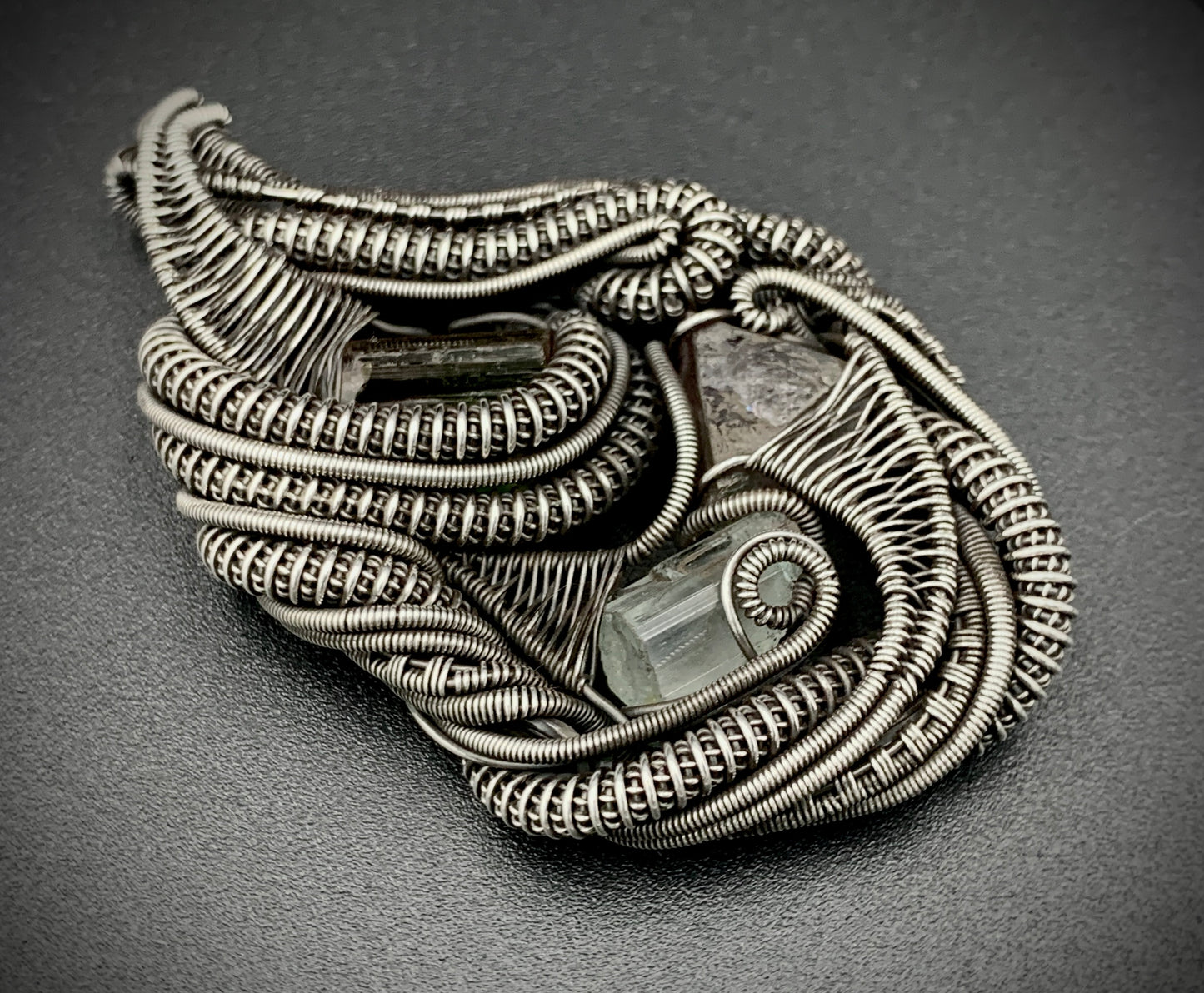 HEART OF THE BUDDHA WIRE WRAP PENDANT