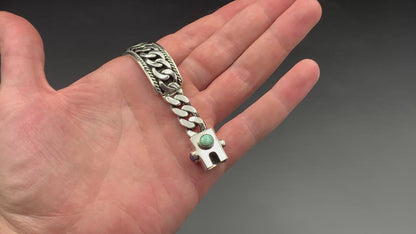 SPIRIT GANGSTER HYBRID CUFF/CHAIN BRACELET - SIZE 8.5 INCH