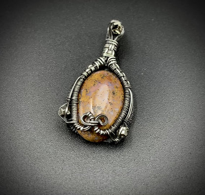 JASPER JESTER MINI WIRE WRAP PENDANT
