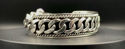 SPIRIT GANGSTER HYBRID CUFF/CHAIN BRACELET - SIZE 8.5 INCH