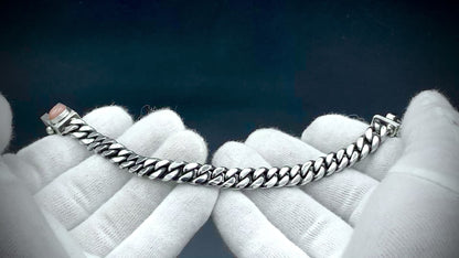 SUNSET MOONCHILD CUBAN LINK BRACELET 9MM - SIZE 8 INCH