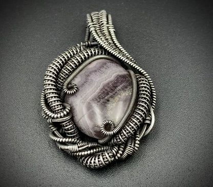 COSMIC EGG WIRE WRAP PENDANT
